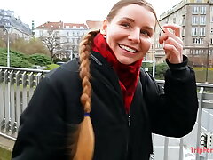 Elegant European Beauty Gets Deep creampie