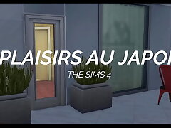 Superb Japanese M&eacute;nage &agrave; Trois with Beautiful Decor